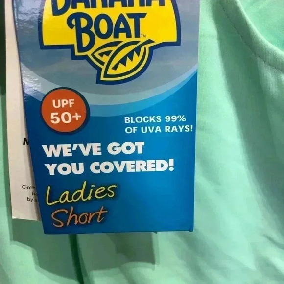 Banana Boat UPF 50+ Swim,casual summer shorts,elastic waist,pockets, Seafoam - Picture 2 of 8